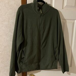 Men's Olive Zip-Up Sweater XL NWOT.